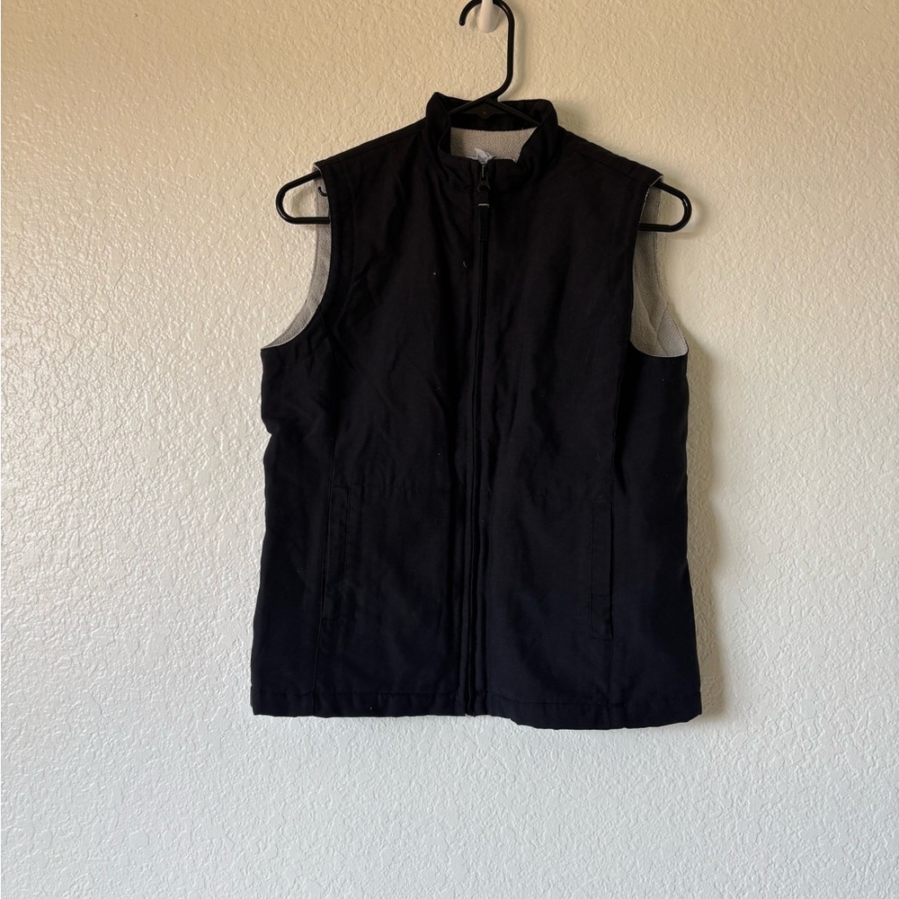 Old Navy Unisex Black Fleece Vest Size XS